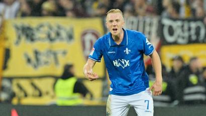 Bild: Uwe Anspach/dpa
Darmstadts Torjäger Isac Lidberg.