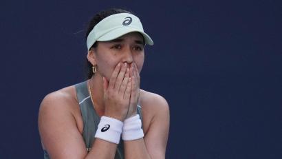 Bild: Andy Wong/AP/dpa
Eva Lys steht erstmals im Viertelfinale eines WTA-1000er-Turniers.