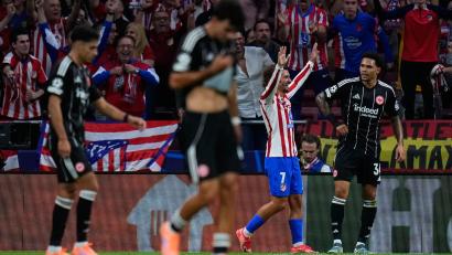 Bild: Manu Fernandez/AP/dpa
Eintracht Frankfurt war bei Atlético Madrid chancenlos.