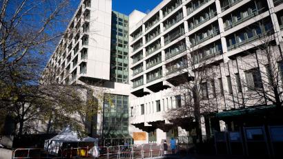 Bild: Sven Hoppe/dpa
Der „Reichsbürger“-Prozess vor dem Oberlandesgericht in München findet im Strafjustizzentrum statt. (Archivbild)