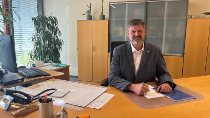 Bild: wpt
Wolfgang Prebeck ist der neue Chef am Berufsschulzentrum in Amberg.