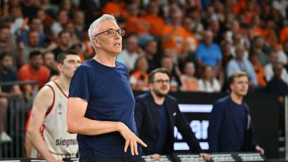Bild: Jan-Philipp Strobel/dpa
Coach Gordon Herbert sah den ersten Sieg des FC Bayern München in dieser Euroleague-Saison.
