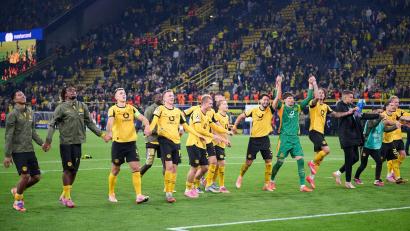 Bild: Bernd Thissen/dpa
Der BVB hat derzeit viel Grund zur Freude.