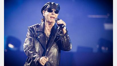 Bild: Moritz Frankenberg/dpa
2025 feiern die Scorpions mit Sänger Klaus Meine 60-jähriges Bandjubiläum. (Archivbild)