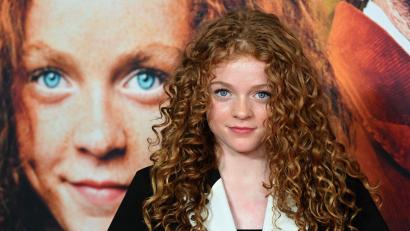 Bild: Felix Hörhager/dpa
Die Schauspielerin Alexa Goodall bei der Deutschlandpremiere. (Archivbild)
