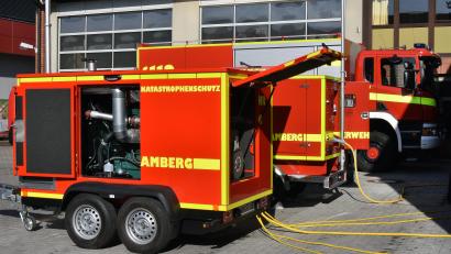 Archivbild: Stephan Huber
So sieht es unter anderem aus, wenn die Führungsgruppe Katastrophenschutz in Amberg übt.
