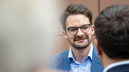 Bild: Pia Bayer/dpa
Manuel Knoll ist der neue Vorsitzende der Jungen Union Bayern.