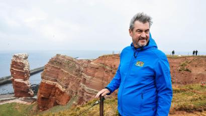 Bild: Frank Molter/dpa
Markus Söders Reise nach Helgoland war nicht ganz billig. (Archivbild)