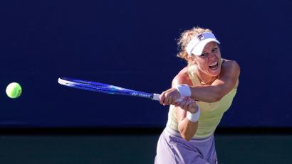 Bild: Adam Hunger/FR110666 AP/dpa
Laura Siegemund zeigte gegen die russische Favoritin Mirra Andrejewa einen großen Kampf. (Archivbild)