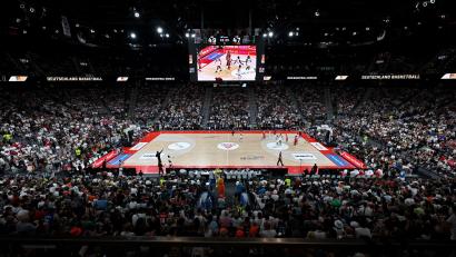 Bild: Sven Hoppe/dpa
Der SAP Garden in München soll Austragungsort des Top Four der Basketball-Bundesliga werden.
