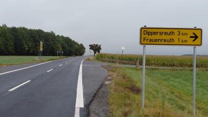 Bild: kro
Erneut forderte der Marktrat Mähring eine Geschwindigkeitsbegrenzung in diesem Bereich der Staatsstraße 2167, der Abzweigung nach Frauenreuth.