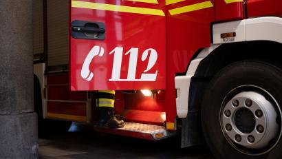 Bild: Niklas Treppner/dpa
Nach dem Einsatz mussten mehrere Feuerwehrleute behandelt werden.