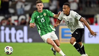 Bild: Federico Gambarini/dpa
Jamie Leweling ist aus dem Teamquartier der Nationalmannschaft abgereist. (Archivbild)