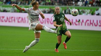 Bild: Swen Pförtner/dpa
Energisch: Bayern-Star Giulia Gwinn (l).