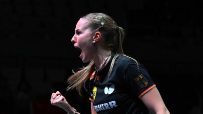 Bild: Liu Xu/XinHua/dpa
Gewinnt ihr erstes Spiel bei der Team-EM: Tischtennis-Star Annett Kaufmann. (Archivbild)
