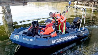 Bild: Bernd Wüstneck/dpa
Leichensuchhunde haben laut Polizei auf dem Inselsee am Stadtrand von Güstrow angeschlagen. Nun sollen Taucher klären, ob der seit Freitag verschwundene Achtjährige möglicherweise am Grund des Sees liegt.