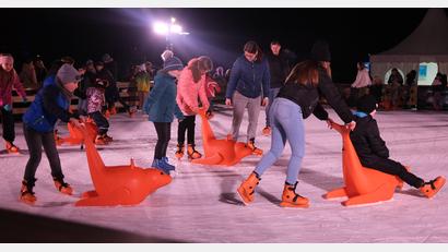 Archivbild: Hirsch 
Beim Schwandorfer Winterzauber sorgt ab 28. November wieder echtes Eis für das richtige Fahrgefühl auf Kufen.