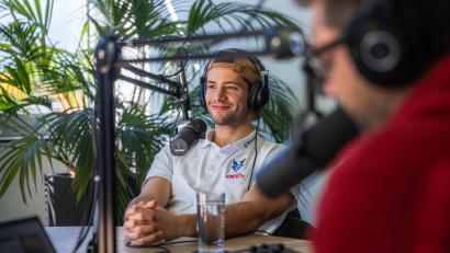 Bild: Noah Wegmüller-Kocher
Zu Gast in der neuen Folge "Powerplay": Verteidiger und Neuzugang Daniel Schwaiger.