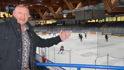 Bild: Kunz
Wo am Mittwoch noch die Blue Devils trainieren, wird am 25. Oktober die 30+ Party on Ice steigen, verspricht Joseph Kreutzer, Leiter des Freizeitzentrums.