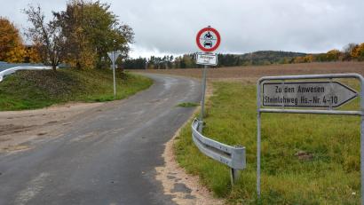 Bild: jr
Beim Steinlohweg außerhalb von Pechbrunn bleibt es bei Tempo 50. Die Gemeinde setzte sich damit gegen die Meinung der Polizei durch, die Tempo 50 für nicht gerechtfertigt hielt.