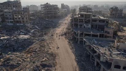 Bild: Uncredited/AP/dpa
Bislang hält die Waffenruhe im Gazastreifen. (Archivbild)