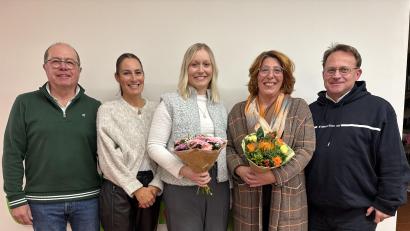 Bild: Corinna Hanauer
Einführung der neuen Leiterinnen des Kindergartens Don Bosco in Vohenstrauß (von links): Kirchenpfleger Werner Hanauer, Elternbeiratsvorsitzende Sabine Krahmer, Stellvertretung Katharina Hösl, Leitung Birgit Bocka und Pfarrer Alexander Hösl.