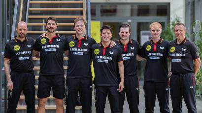 Bild: Rolf Vennenbernd/dpa
Aus im EM-Halbfinale: Die deutsche Tischtennis-Nationalmannschaft der Männer.