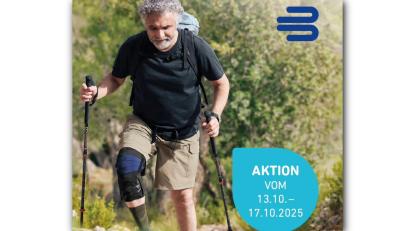 Bild: exb
Bei Riedel Orthopädie kann die Knie-Orthese " GenuTrain® OA" kostenlos getestet werden.