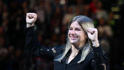 Bild: Marijan Murat/dpa
Freut sich über ihr erstes Kind: Elisabeth Seitz.