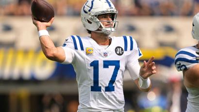 Bild: Carrie Giordano/AP/dpa
Quarterback Daniel Jones führte die Indianapolis Colts zum sechsten Saisonsieg.