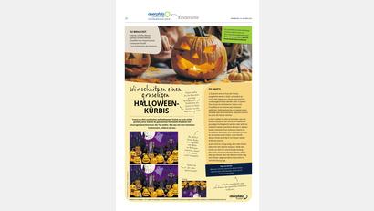 Bild: Oberpfalz Medien
Wir schnitzen einen Halloween-Kürbis.