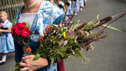 Bild: Peter Kneffel/dpa
In der Oberpfalz ist in den überwiegend katholischen Gemeinden am 15. August ein Feiertag.