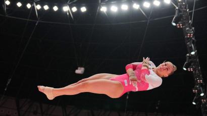 Bild: Dita Alangkara/AP/dpa
Karina Schönmaier patzte an den letzten beiden Gräten.