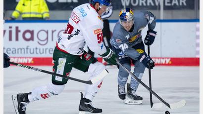 Bild: Sven Hoppe/dpa
Les Lancaster (r) wechselt von München zu den Eisbären Berlin. (Archivbild)