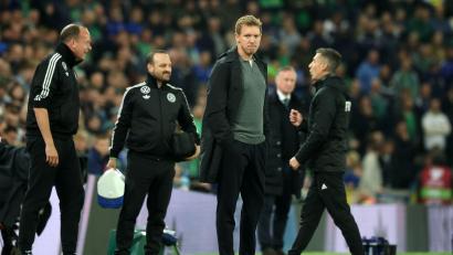 Bild: Christian Charisius/dpa
Julian Nagelsmann und seinen Nationalspielern traut die Mehrheit der Deutschen laut einer Umfrage nicht den WM-Titel zu.