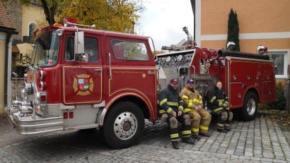 Bild: wel
Das Feuerwehrfahrzeug stammt aus Freeport und war beim Anschlag am 11. September 2001 im Einsatz.