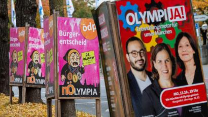 Bild: Peter Kneffel/dpa
In München warben Befürworter und Gegner intensiv um eine Olympia-Bewerbung. (Archivfoto)