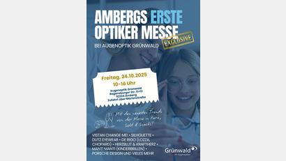 Bild: exb
Ambergs erste Optiker Messe startet am Freitag, 24. Oktober.