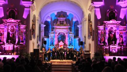 Bild: kro
Das Gotteshaus war auch wunderschön illuminiert.