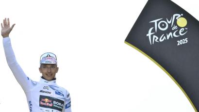 Bild: Marco Bertorello/AFP/dpa
Bei der Tour wieder dabei: Florian Lipowitz