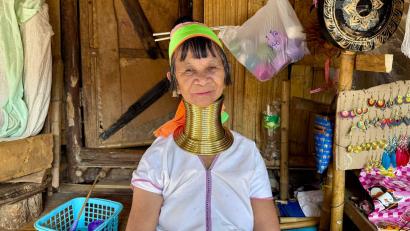 Bild: Carola Frentzen/dpa
Viele „Long Neck Karen“ leben als Minderheit im Norden von Thailand.
