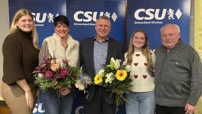 Bild: Gerhard Krones
Martin Merkl zusammen mit Ehefrau, seinen beiden Töchtern und dem Vater: Alle waren nach der Nominierung voller Freude und emotional bewegt. Nicht nur auf seine Partei, sondern auch auf den Rückhalt seiner Familie kann sich der Bürgermeisterkandidat zu 100 Prozent verlassen