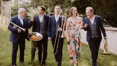 Bild: Tobias Epp Fotografie/exb
Das fünfköpfige Ensemble von Harmonic Brass.