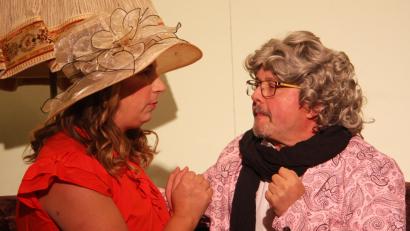 Bild: wro
Den Dirigenten Ludwig (Kunibert Reiß) und die Sängerin Mirabelle (Simone Zitzlmann) verbinden mehr als nur die Musik.