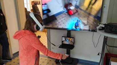 Bild: Tim Hoffmann
Was ist digital alles möglich? Auch VR-Brillen konnten ausprobiert werden.