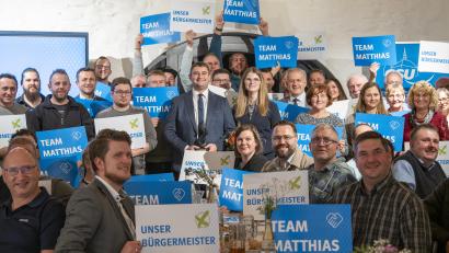 Bild: lum
Matthias Fütterer wurde einstimmig zum Bürgermeisterkandidaten von CSU/CWL nominiert