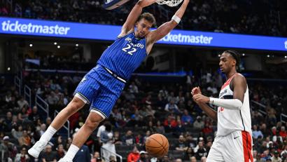 Bild: John McDonnell/FR172064 AP/dpa
Erzielte 25 Punkte für Orlando in Washington: Franz Wagner.