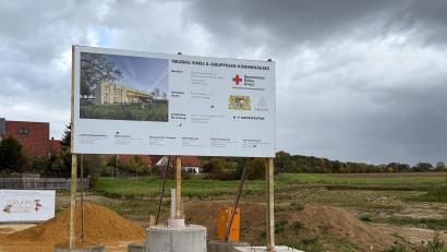 Bild: Petra Hartl
Hier entsteht die neue Kindertagestätte Zukunftshelden des BRK-Kreisverbands Amberg-Sulzbach.