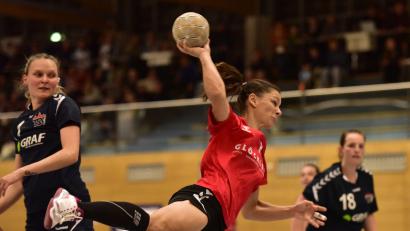 Bild: mhs
Kerstin Schill und ihre Teamkolleginnen der HSG Nabburg/Schwarzenfeld fiebern dem Derby entgegen.