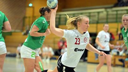 Archivbild: Hubert Ziegler
Selina Sensen (Szene aus einem früheren Spiel) traf in Bamberg drei Mal für den HC Sulzbach.